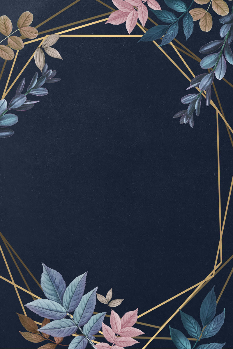 用彩色叶子装饰的金色徽章插图