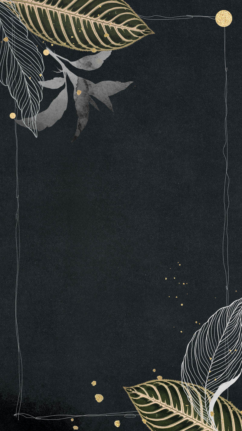 详细的植物金叶手机壁纸