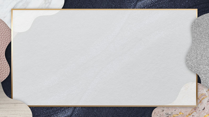 拼贴图案背景插图上的粉红色框架