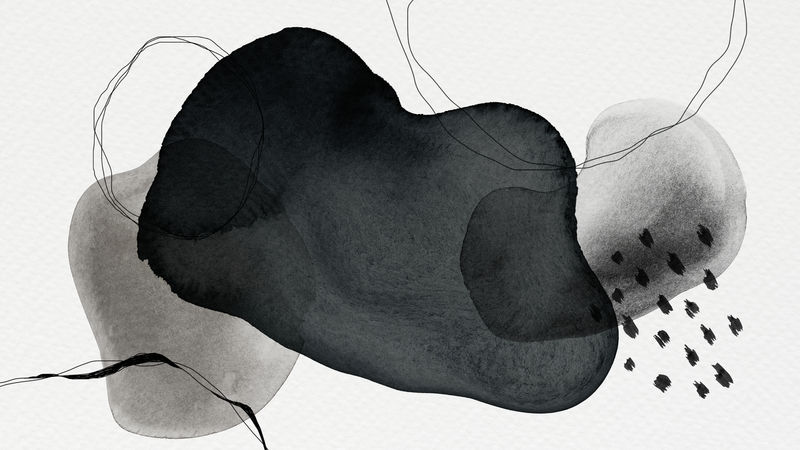 彩色抽象水彩圆形背景插图