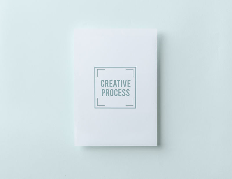 创意流程纸卡模型