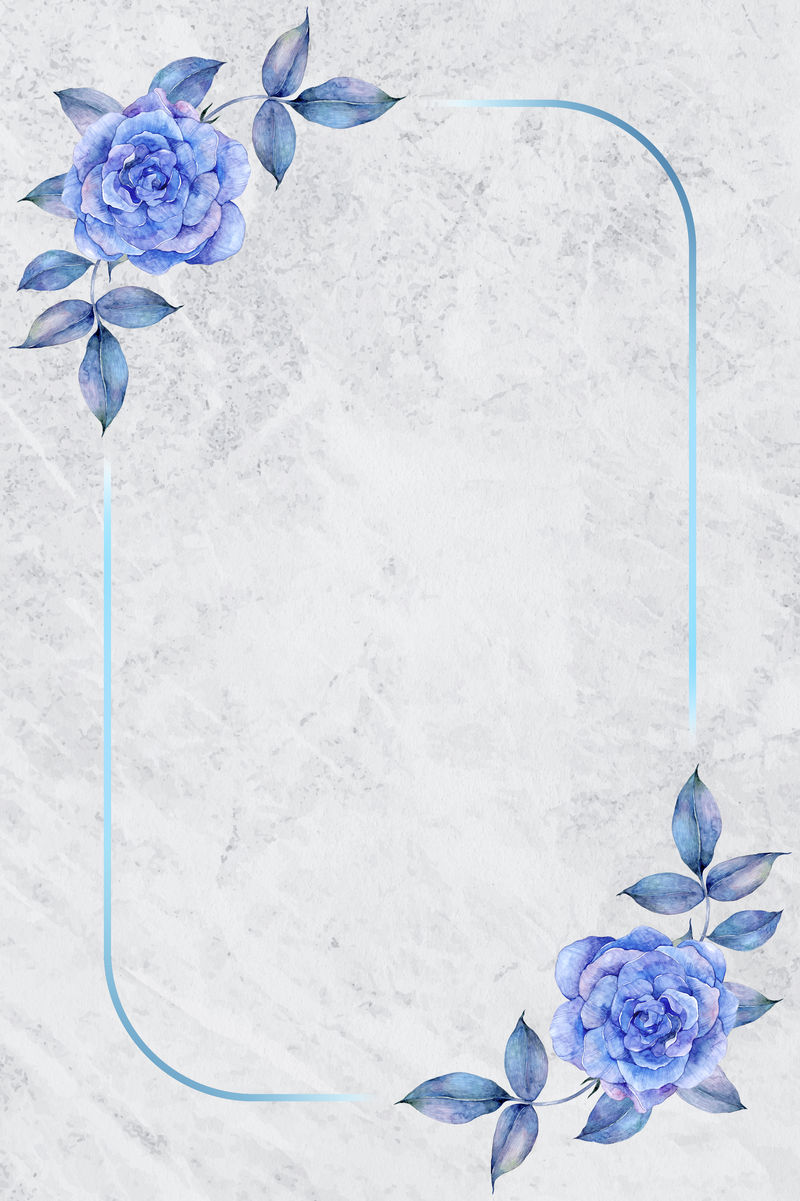 紫色水彩玫瑰架花卉插图