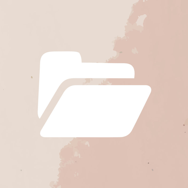 文件存储应用程序图标psd白色粉色纹理背景