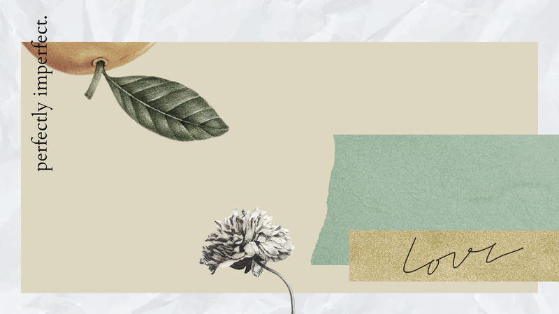 复古粉彩拼贴风格横幅模型