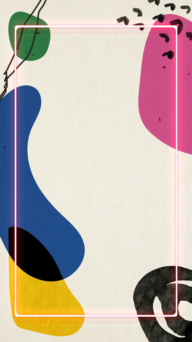 抽象孟菲斯手机壁纸框架