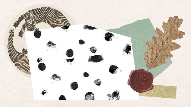 复古粉彩拼贴风格横幅背景