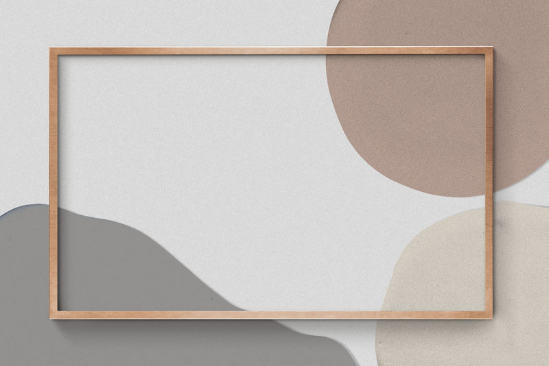 Psd金框灰色背景