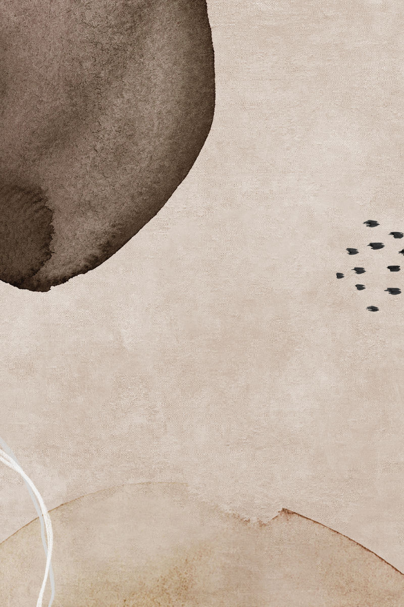 棕色抽象孟菲斯水彩背景