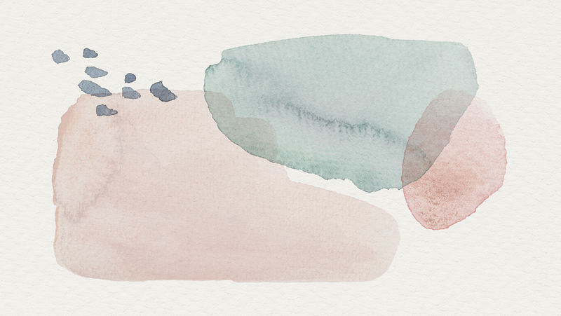 粉色和蓝色水彩图案背景模板插图