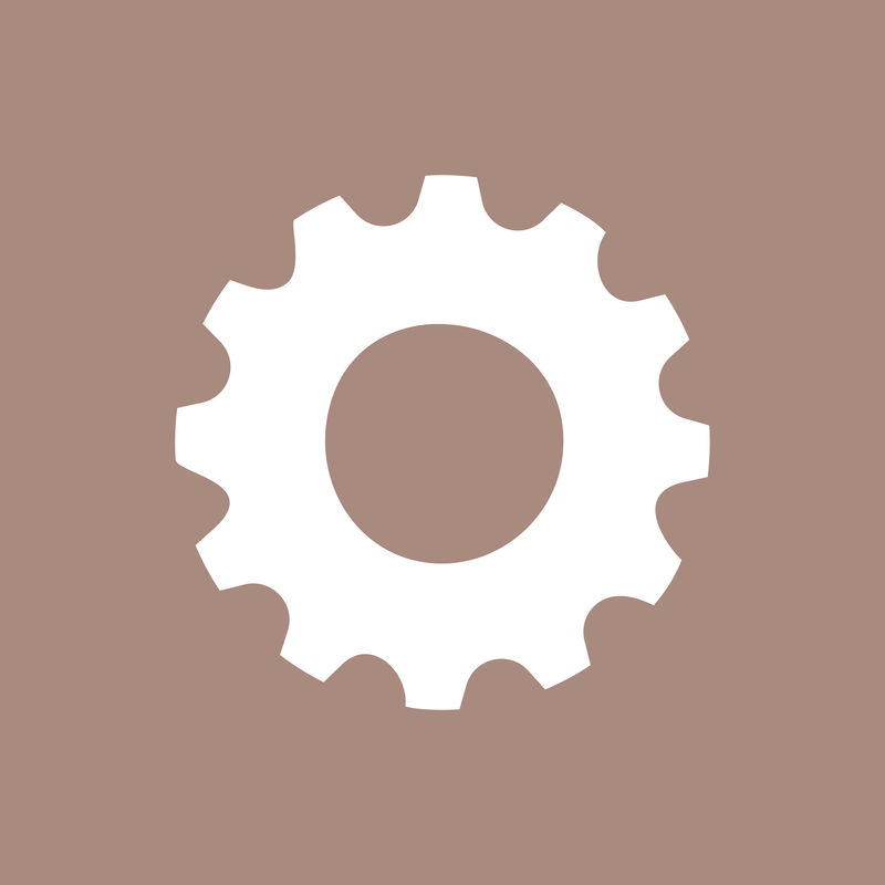 档位设置白色图标psd适用于简单平板风格的移动应用程序