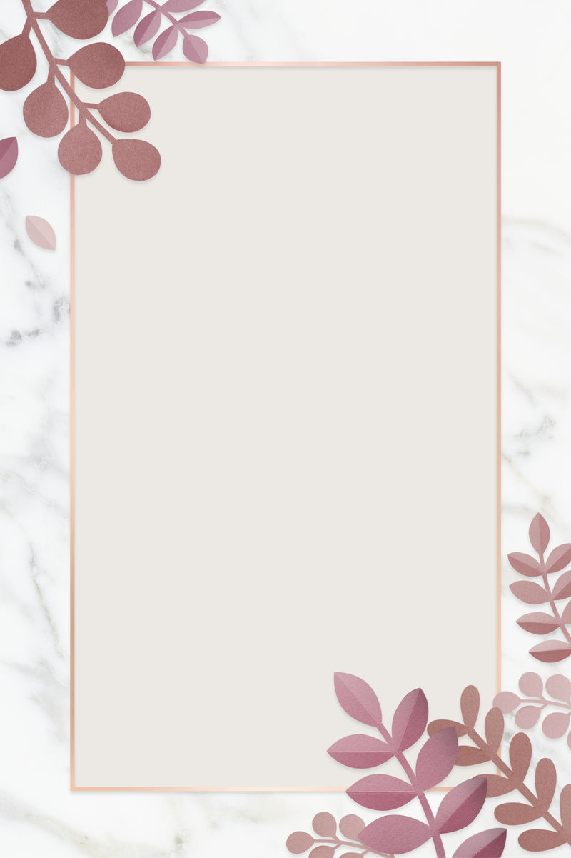 空白多叶矩形框设计