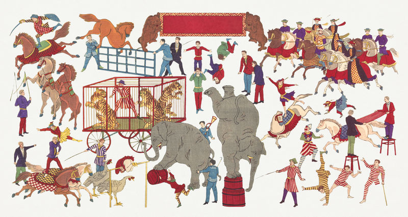 基亚里尼';s马戏团设计元素