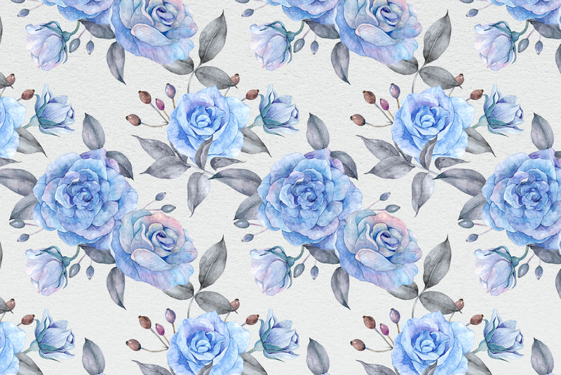花卉水彩玫瑰图案背景设计