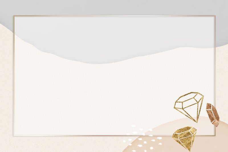 金钻石框架psd抽象背景