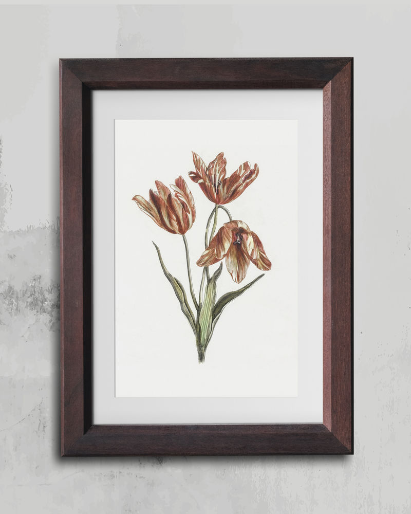 木制相框模型插图