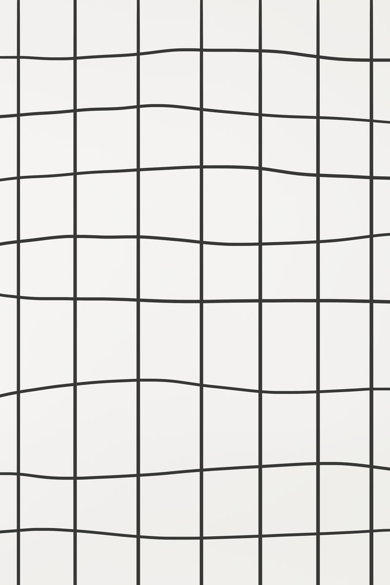 灰白色横幅上的黑色草书网格