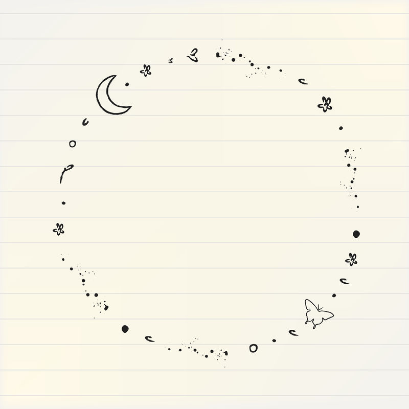 银河装饰最小线艺术框架插图