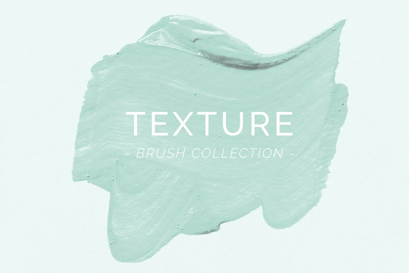 薄荷绿油画笔触纹理背景朴素