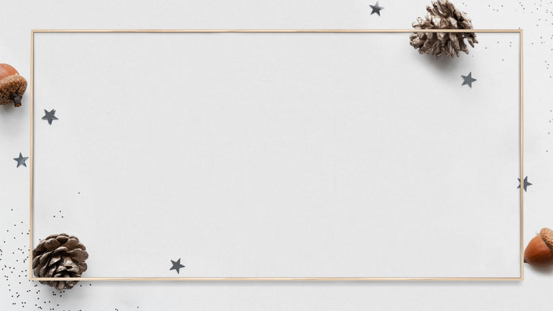 矩形框psd松果图案