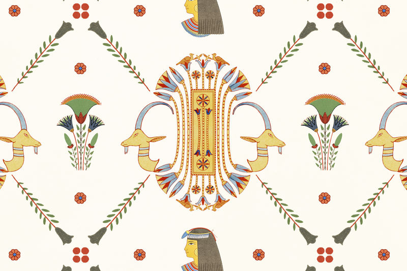 埃及装饰图案背景