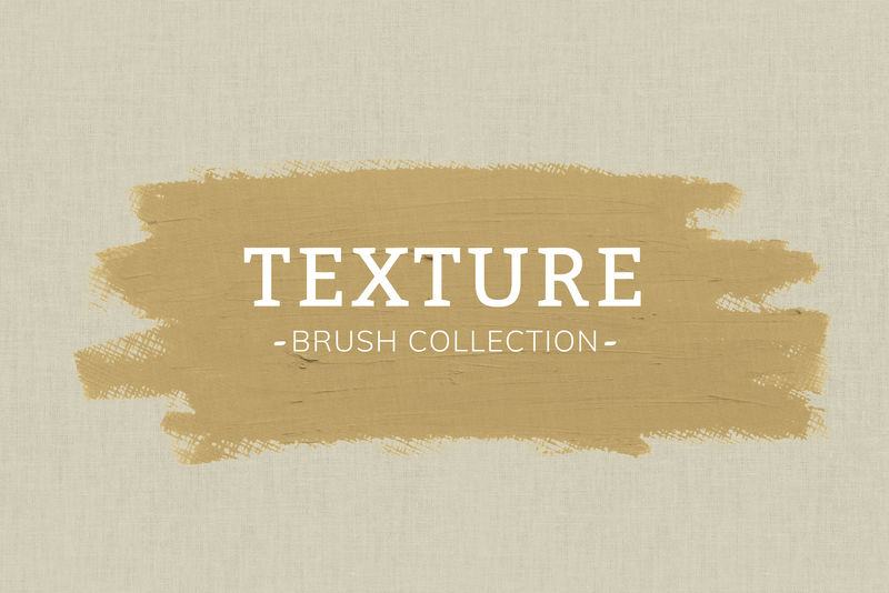 画布纹理背景上的油画笔刷笔划纹理