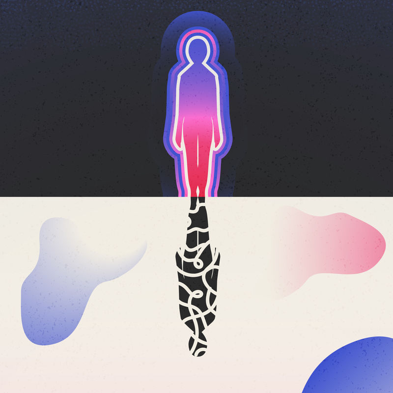 精神觉醒Instagram post背景迷幻艺术载体