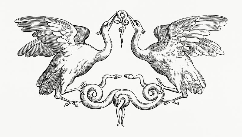 优雅装饰的复古插图