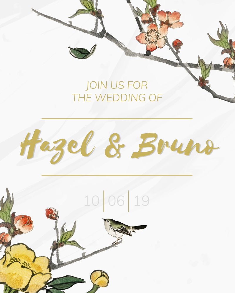 用花卉图案保存日期