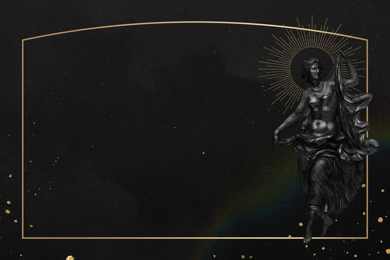 女子雕塑psd背景