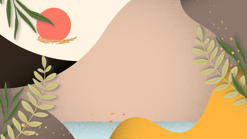 抽象粉彩山psd晚景壁纸