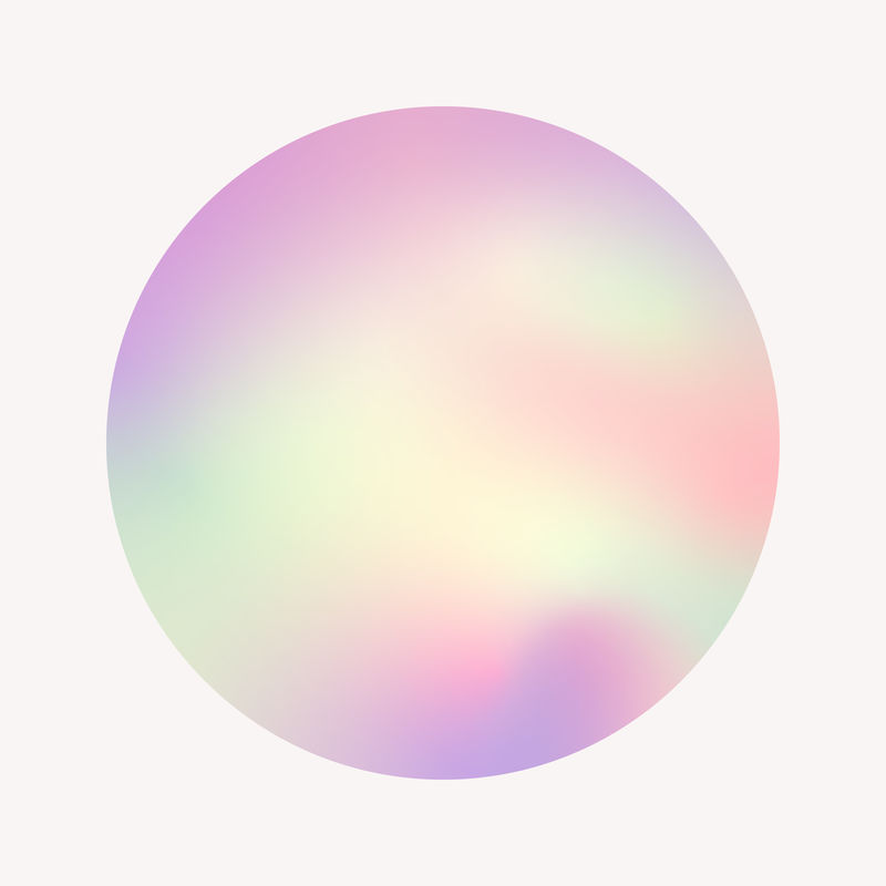 彩色圆形渐变元素