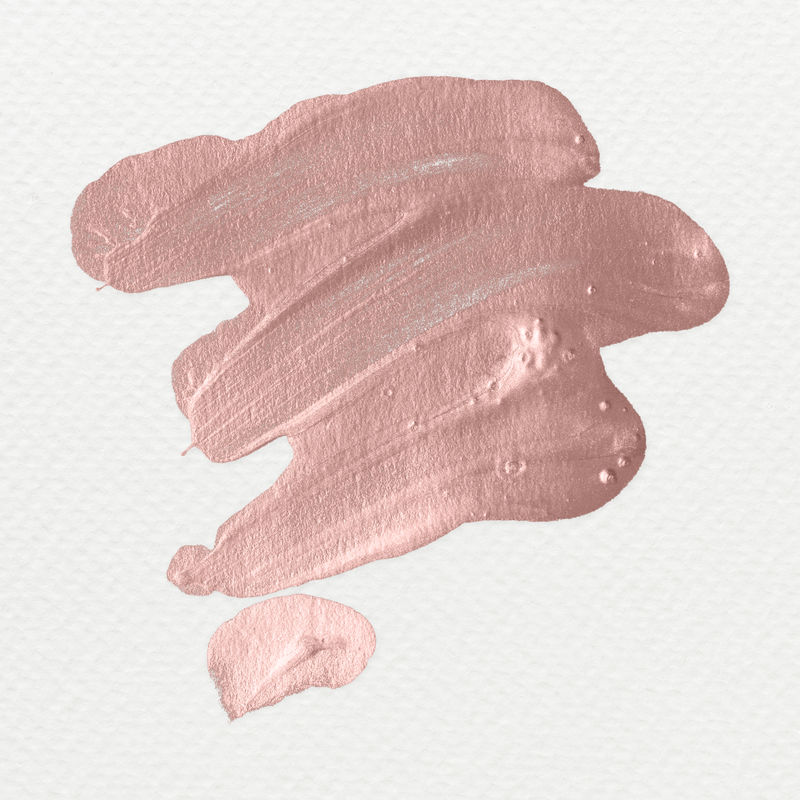 金属粉色笔画插图