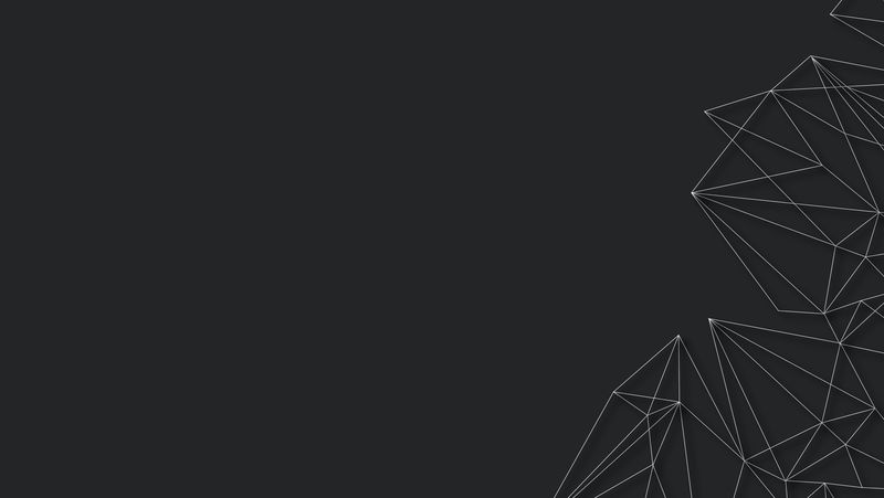 黑色背景上的多边形图案社会模板插图