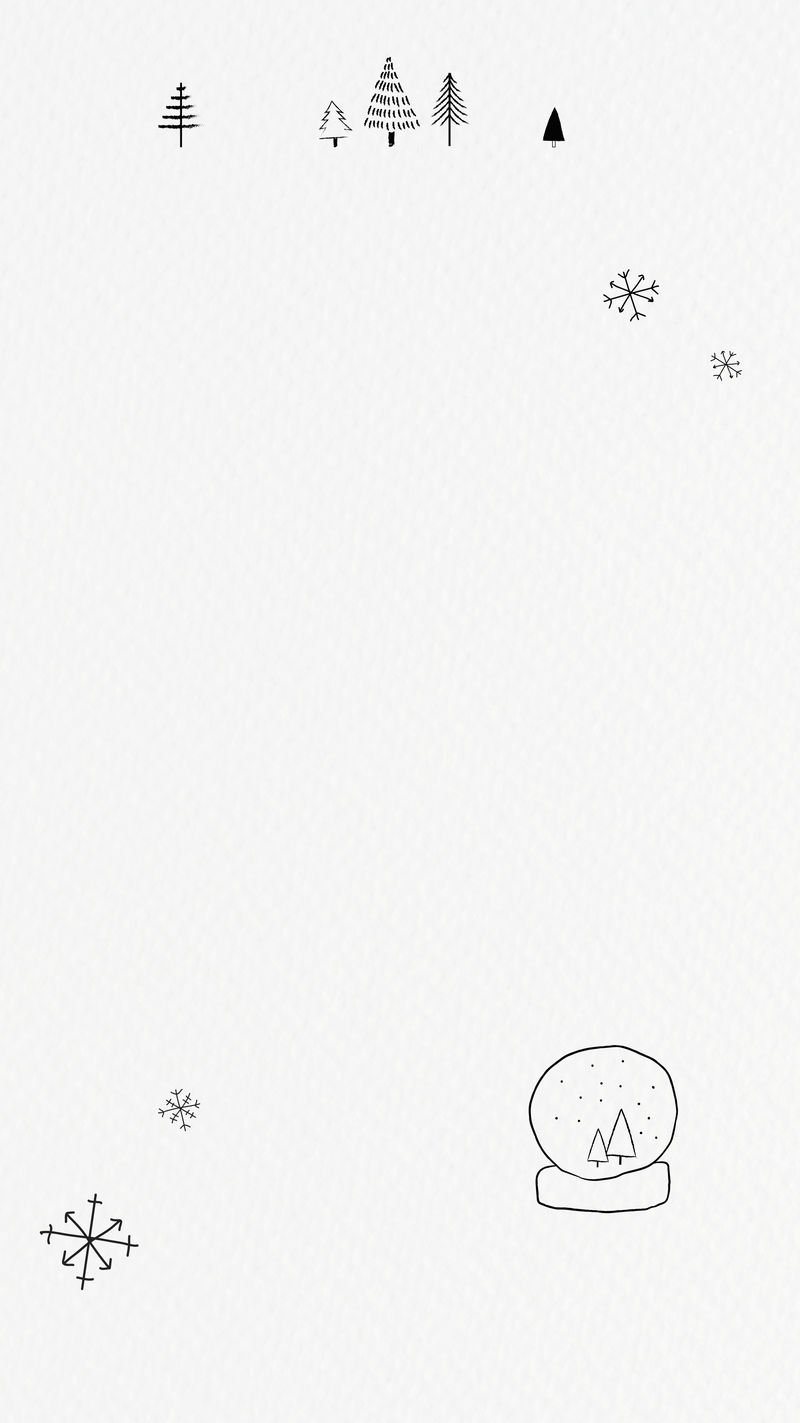 手绘圣诞框架psd可爱涂鸦插图