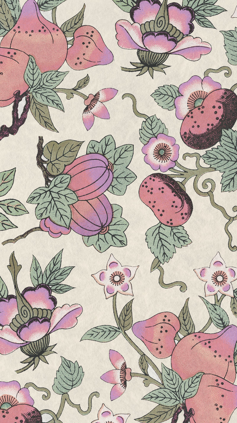 粉色花朵图案背景设计