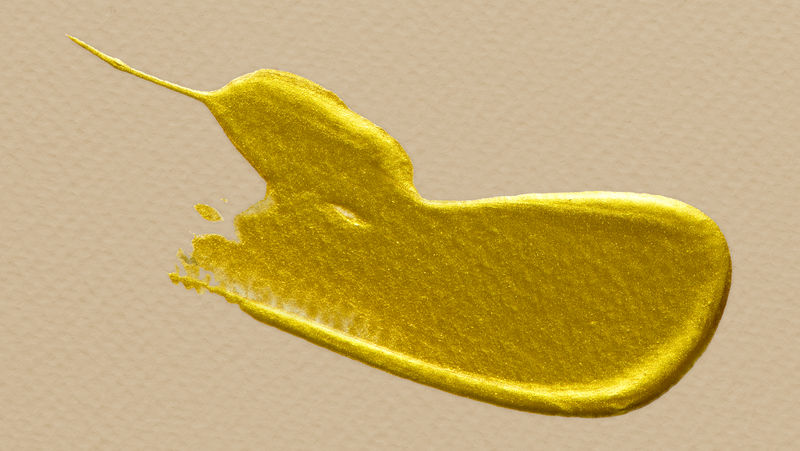 金属黄漆笔画插图