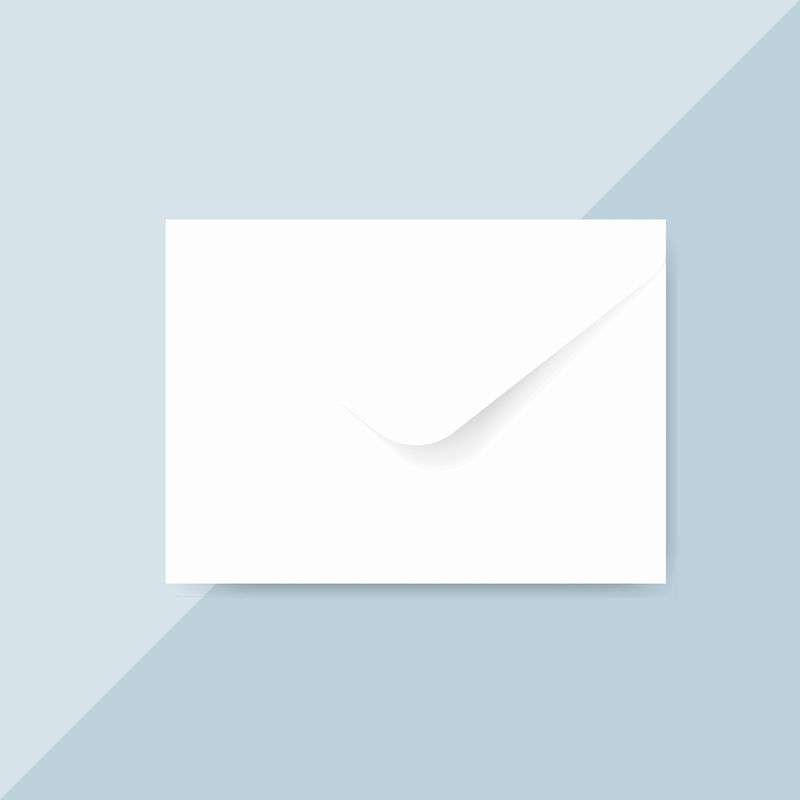 普通纸信封设计模型向量