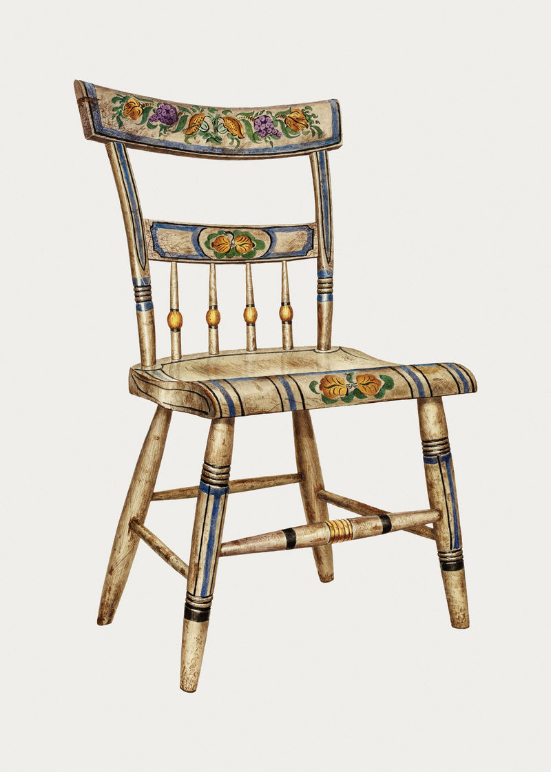 复古椅子psd插图由Edward L