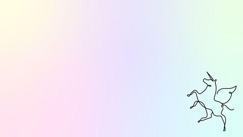 全息独角兽桌面壁纸粉色背景psd