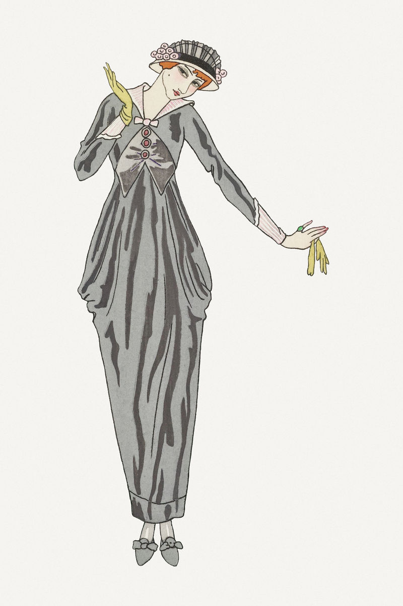 美女psd 19世纪时尚乔治·巴比尔作品的混音