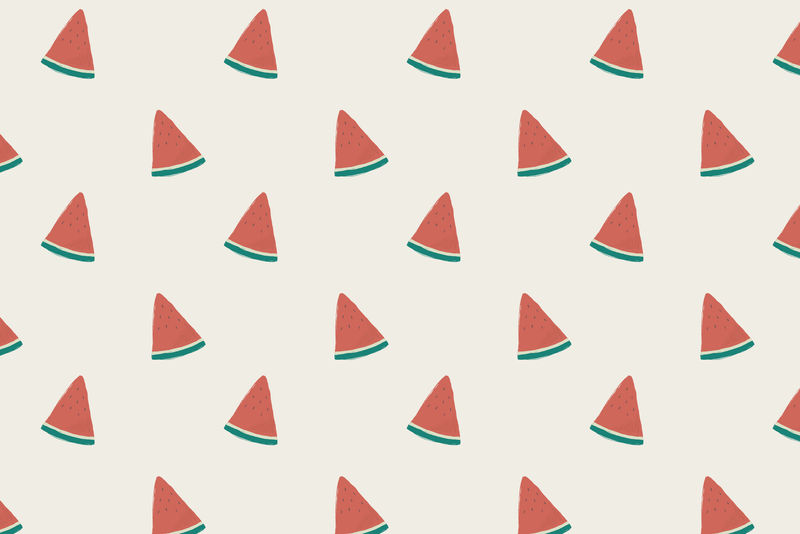 Psd手绘西瓜图案背景