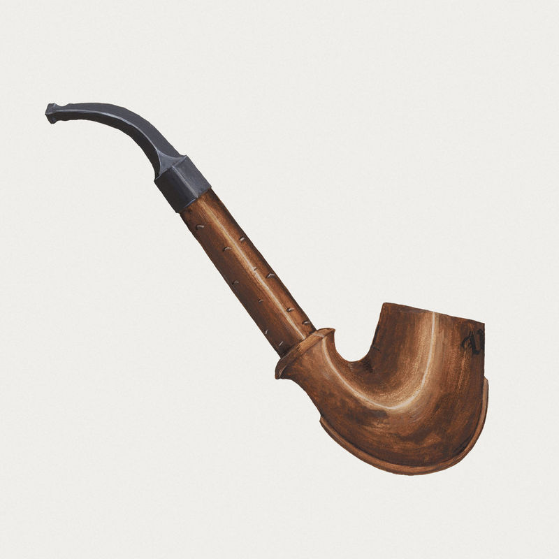 复古管道psd插图从Mabel Ritter的艺术作品中重新混合