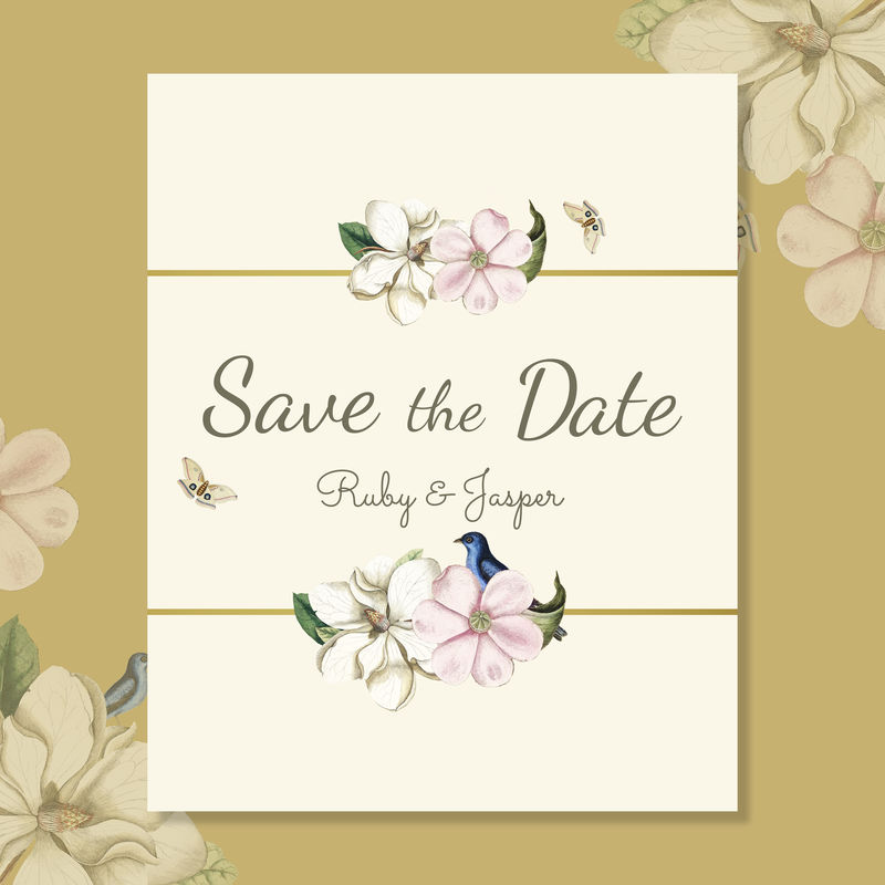 保存日期婚礼请柬模型卡