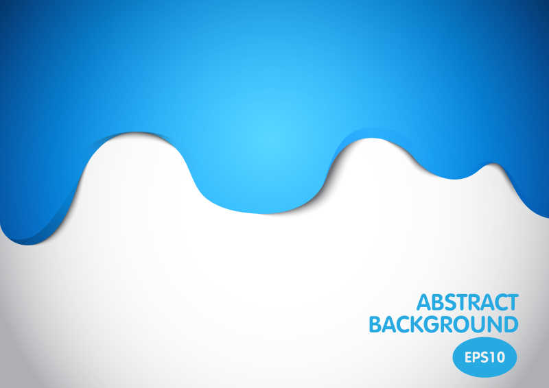 蓝色背景下的牛奶矢量背景