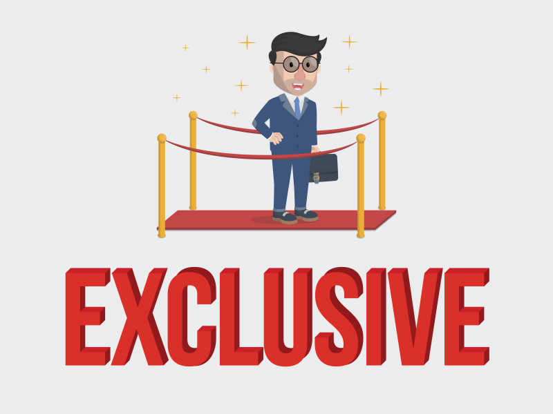 自信的卡通商人矢量插画