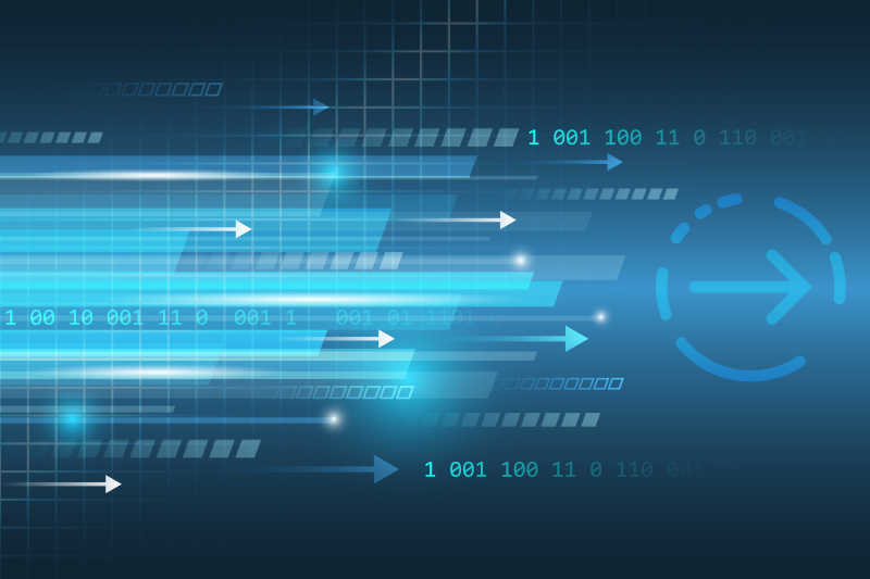 抽象的蓝色直线矢量背景