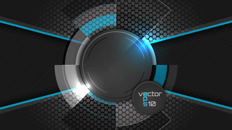 现代感的矢量黑色背景