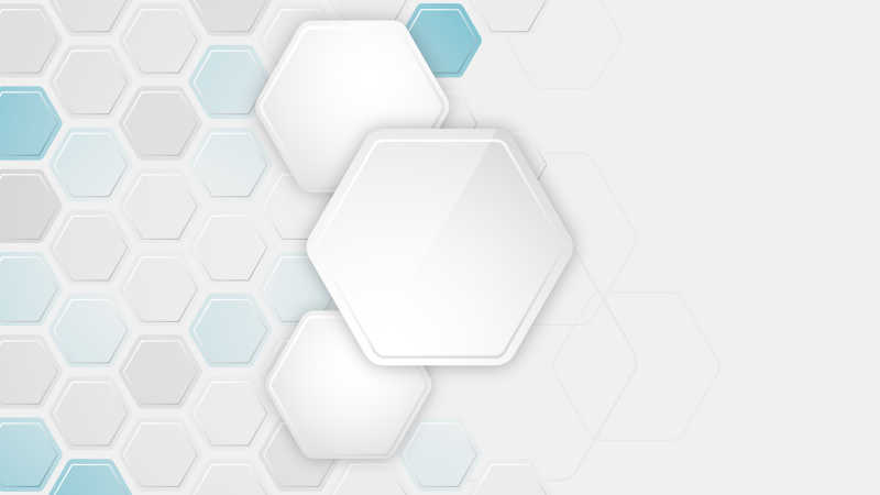 抽象的六边形形状矢量背景设计