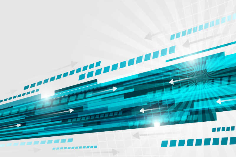 矢量的蓝色方块背景