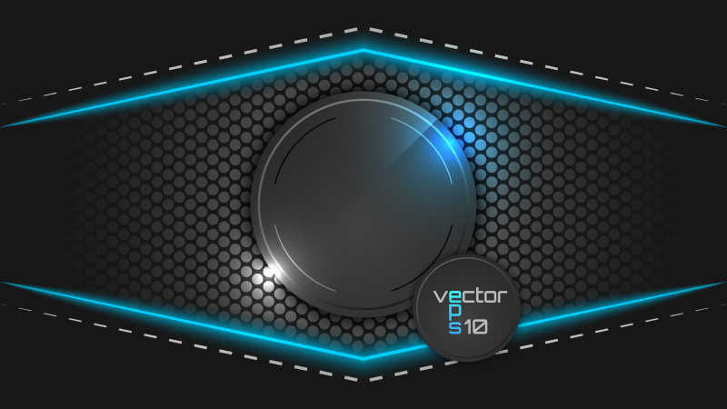 未来科技感的黑暗矢量背景